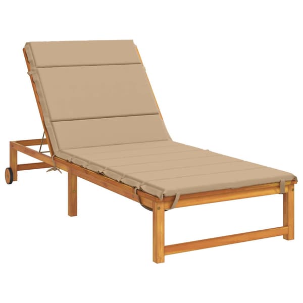 Solstol Kudde GEMERT 100% Polyester Sand 200 x 80 x 3 cm