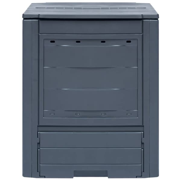 Trädgårdskompost 2 st grå 60x60x73 cm 520 L