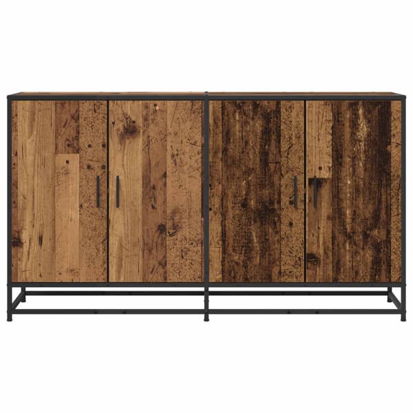 Sideboard Gammalt trä 134 x 35 x 76 cm Konstruerat trä
