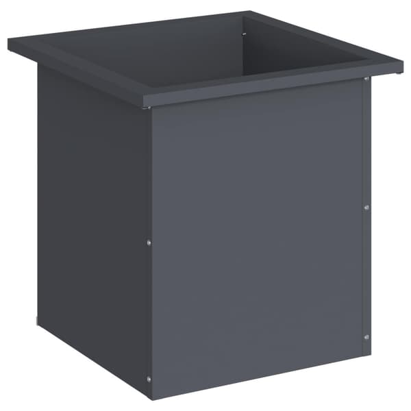 Odlingslåda med LED Antracit 40 x 40 x 40 cm Stål