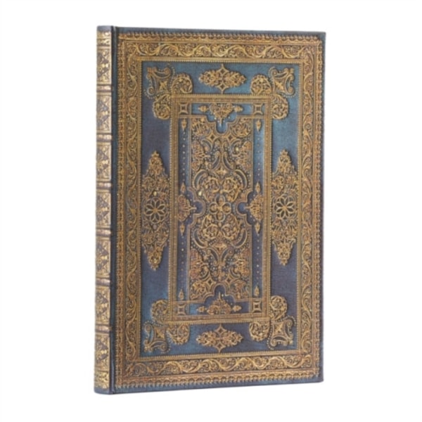 Blue Luxe (Luxe Design) Midi Unlined Hardback Journal (Elastic Band Closure) (inbunden, eng)