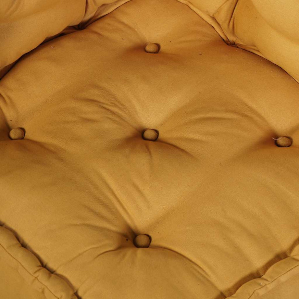 Modulär soffa gul 70x70x54 tyg
