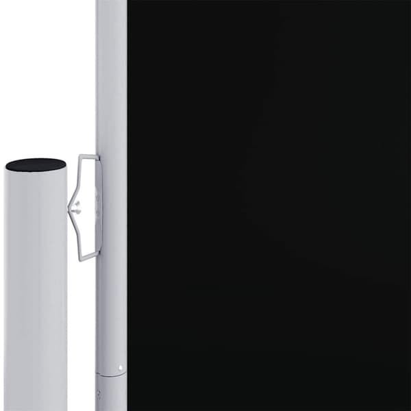 Infällbar sidomarkis 180x600 cm svart