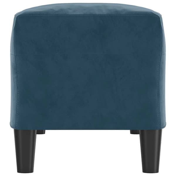 Bänk blå 100x35x41 cm sammet