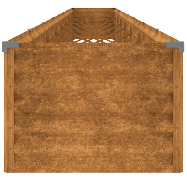 Odlingslåda 770x50x36 cm rosttrögt stål