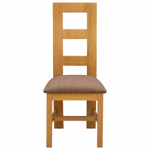 Matstol 2 pcs Massivt Ekträ Grå 45 x 51 x 105 cm