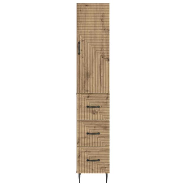 Skåpset 2 pcs Artisan-ek 33 x 34,5 x 90 cm Konstruerat trä