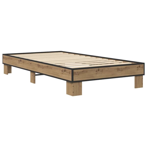 Sängram Artisan-ek 80 x 200 cm Konstruerat trä