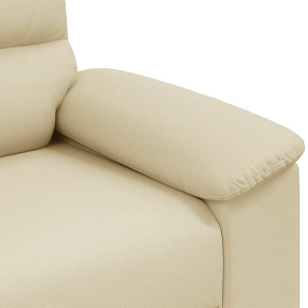 2-sitssoffa krämfärgad 160x81x84 cm konstläder
