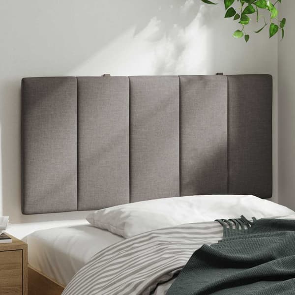 Headboard Cushion "Hanko" Taupe 100 cm Fabric