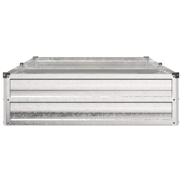 Höjd Trädgårdsbädd Silver 160 x 80 x 24 cm galvaniserad