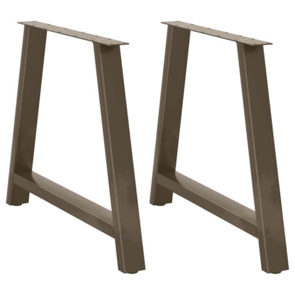 Matbordsben A-formade 2 st 100x(72-73) cm stål