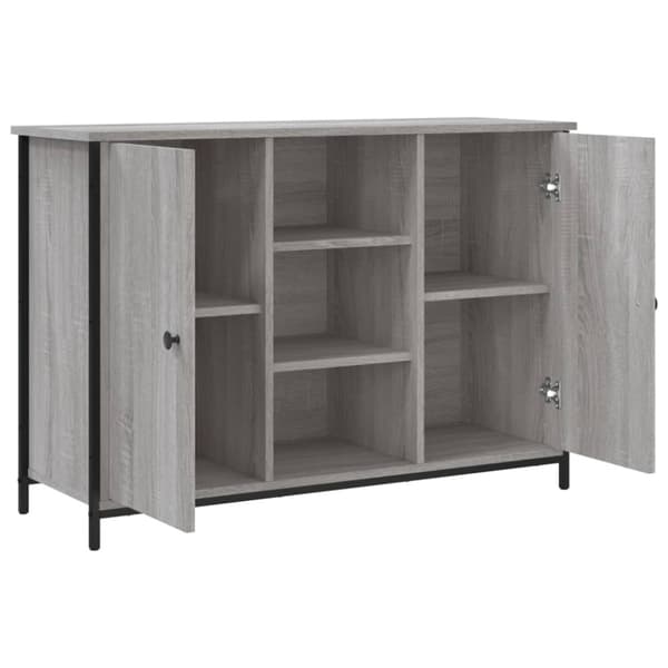 Skänk grå sonoma 100x35x70 cm konstruerat trä