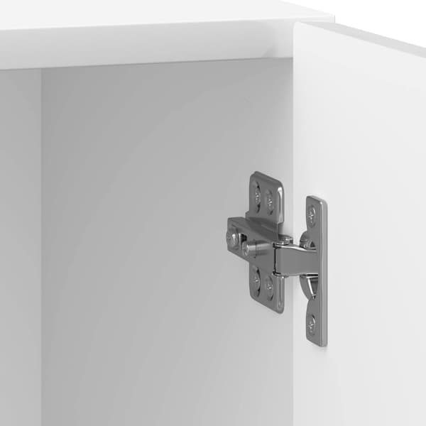 Nattduksbord 2 pcs Vit högglans 43 x 34,5 x 50 cm