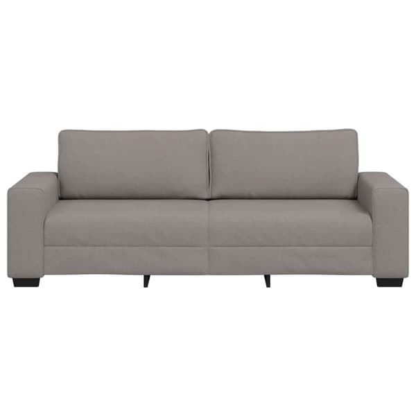 3-sitssoffa taupe 220x77x82 cm tyg