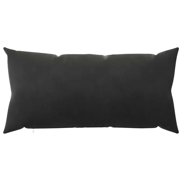 Kuddöverdrag 2 st HEERLEN Svart 40 x 80 cm Sammet