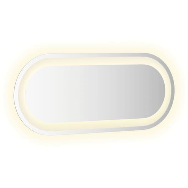 Badrumsspegel LED 60x25 cm oval