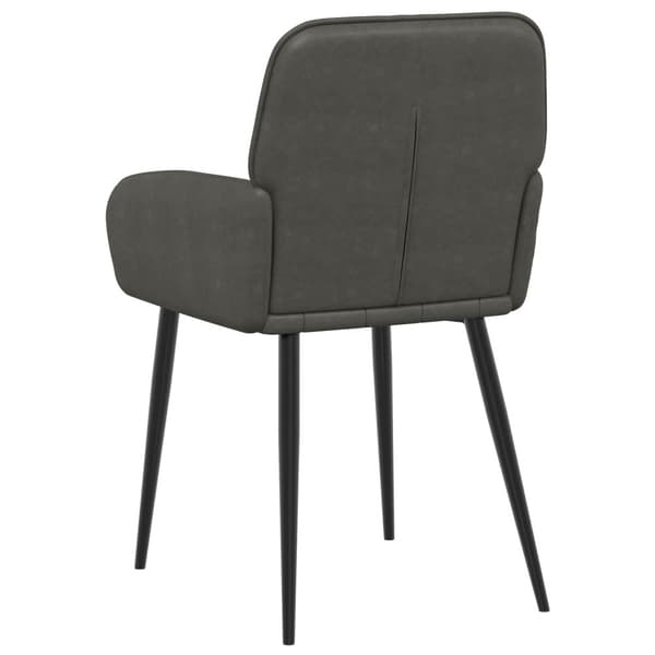 Matstolar 2 pcs Konstläder Svart 57 x 50 x 85 cm