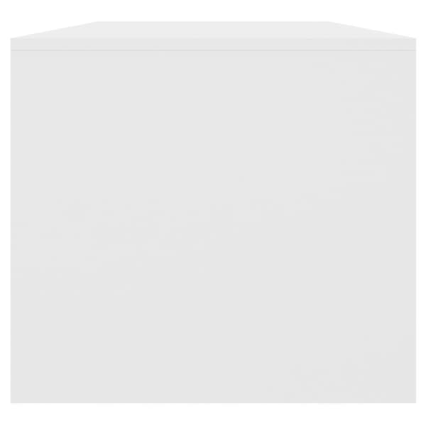 Soffbord vit 102x50x45 cm konstruerat trä