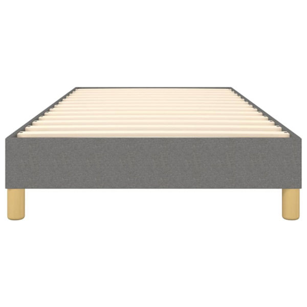Boxspring-sängram mörkgrå 80x200 cm tyg