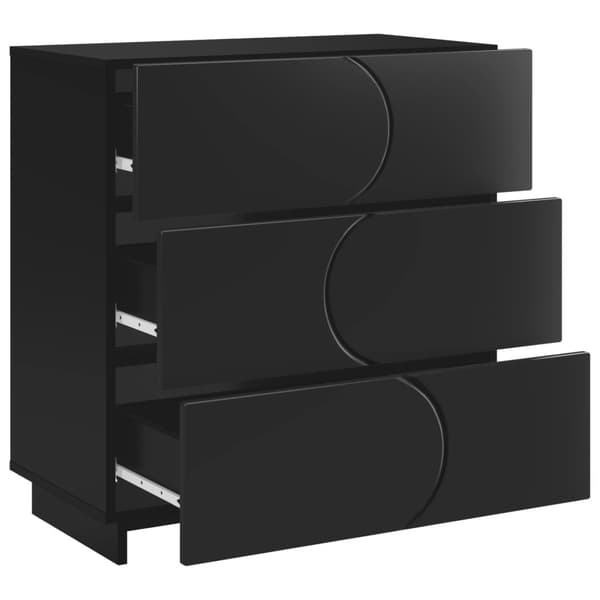 Sideboard Svart 70 x 38 x 75 cm Konstruerat trä