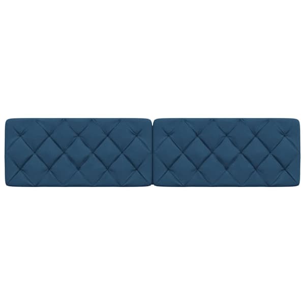 Headboard Cushion Blue 200 cm Fabric