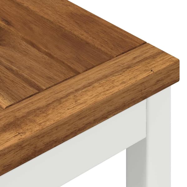 Trädgårdsbänk 80,5 x 35 x 45 cm Massivt Akaciaträ Rektangulär