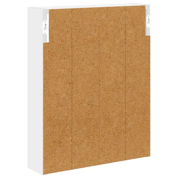 Badrumsväggskåp Vit 40 x 10 x 50 cm Konstruerat trä