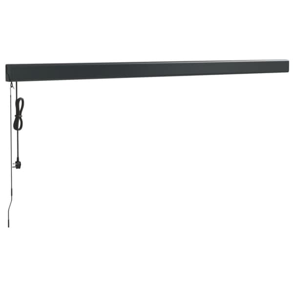 Markis infällbar gräddvit 4,5x3 m tyg&aluminium