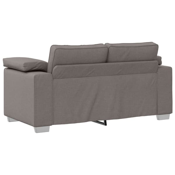 Soffa 3 st Taupe Linnenblandad tyg