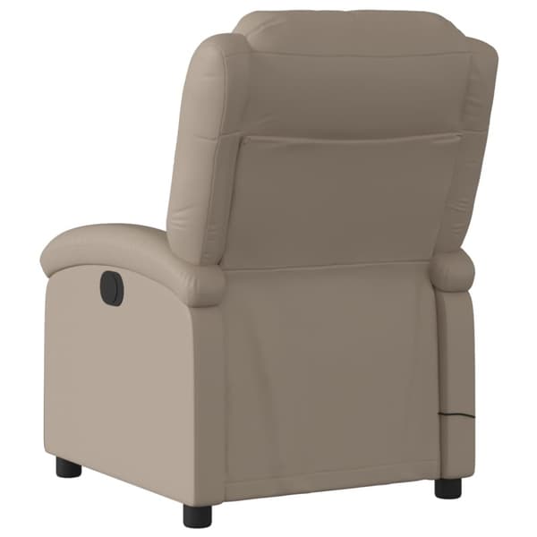 Massagefåtölj cappuccino konstläder