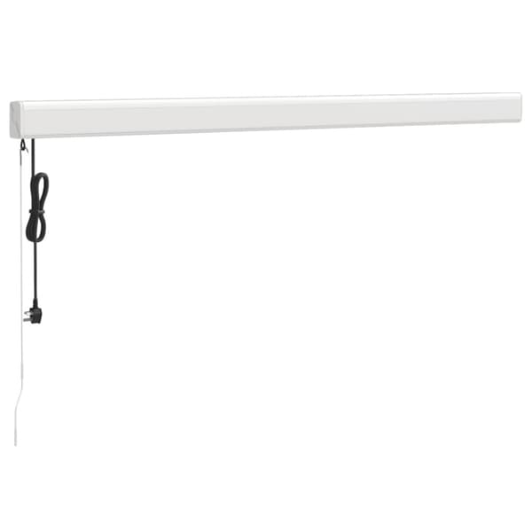 Markis infällbar gräddvit 3,5x2,5 m tyg&aluminium