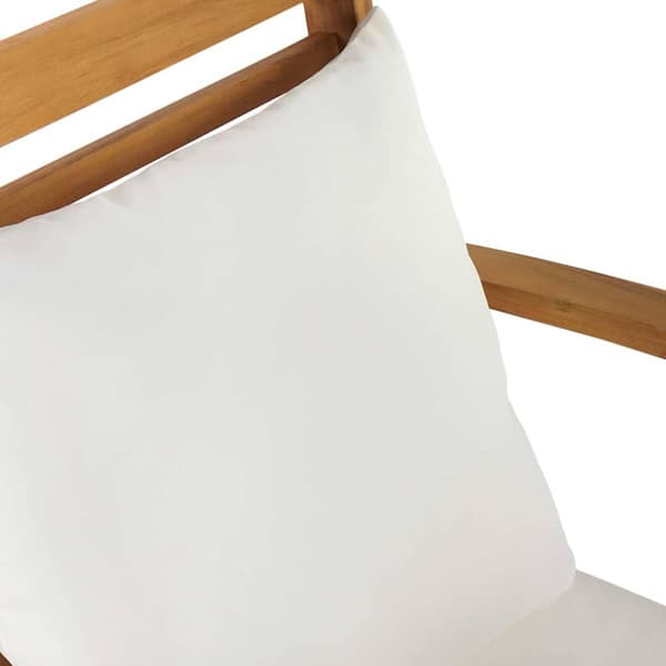 Trädgårdsoffset 4 pcs Naturfärg Massivt teakträ
