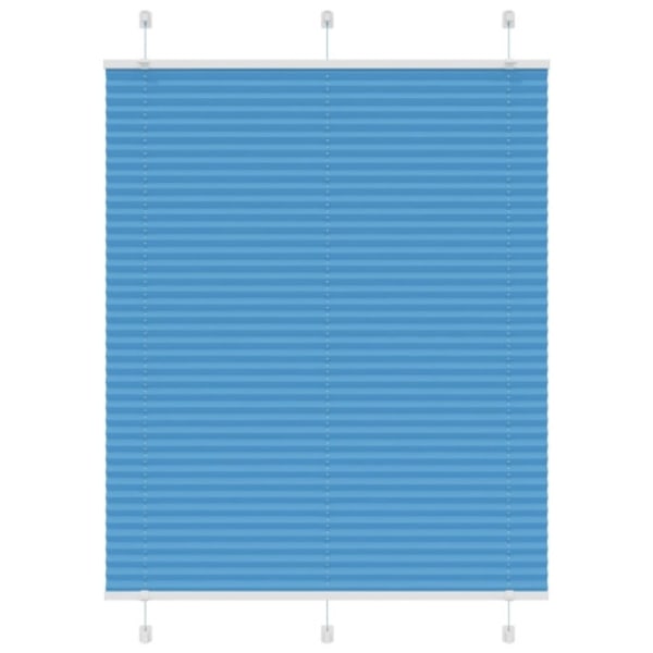 Plisserad persienn blå 105x100 cm tyg bredd 104,4cm polyester