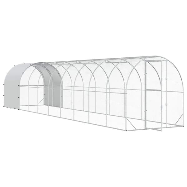 Hönsgård Silver 1000 x 200 x 200 cm Galvaniserat stål