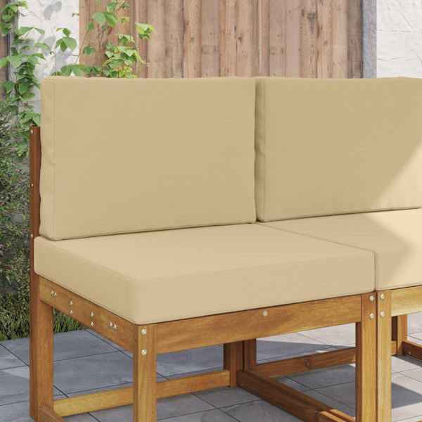 Utomhus Soffa Kudde 2 pcs Beige Polyester