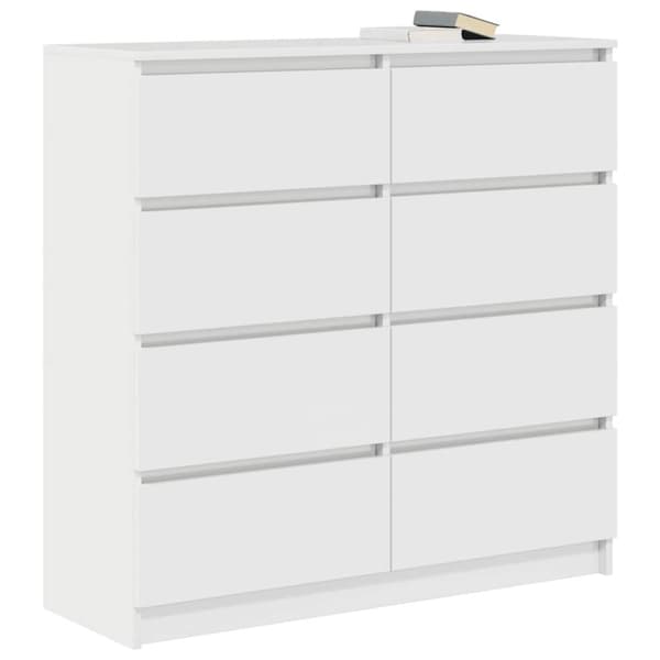 Skänk vit 100x35x99 cm konstruerat trä