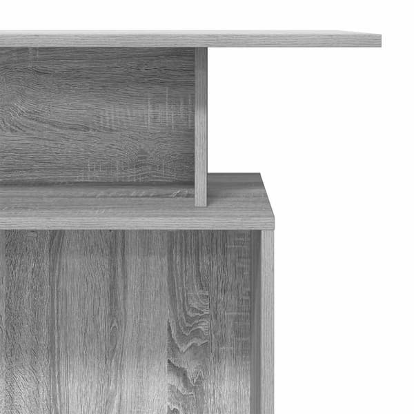 Receptionsdisk grå sonoma 100x40x104 cm konstruerat trä