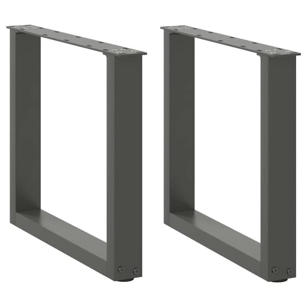 Soffbordsben U-formade 2 st antracit 50x(42-43) cm stål