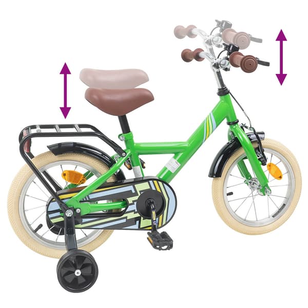 Barncykel 12 Tum för 2-4 åringar Grön