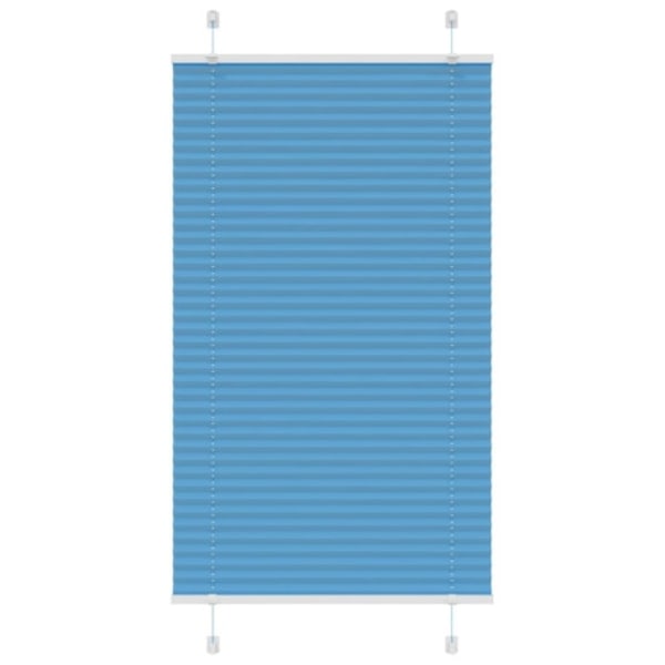 Plisserad persienn blå 75x150 cm tyg bredd 74,4 cm polyester