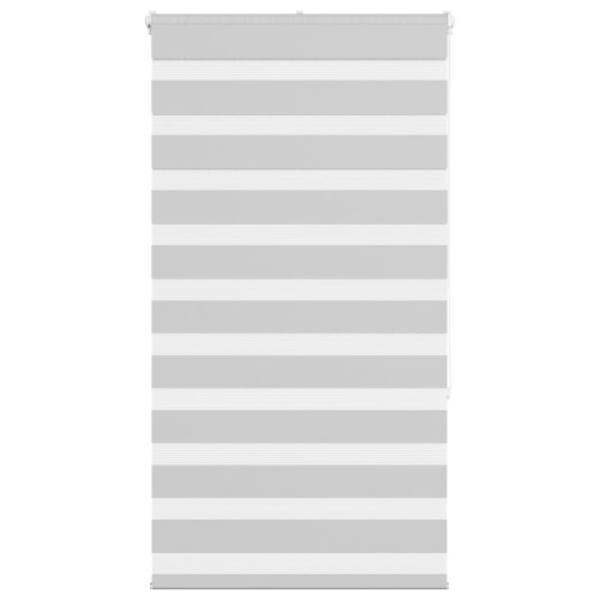 Rullgardin zebra ljusgrå 85x150 cm tyg bredd 80,9 cm polyester
