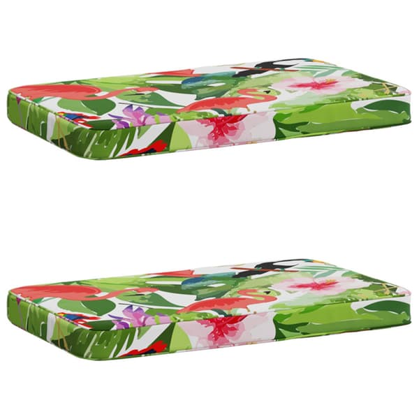 2-delade Bänk Kuddar VUGHT 2 st 100% Polyester Flerfärgsdesign