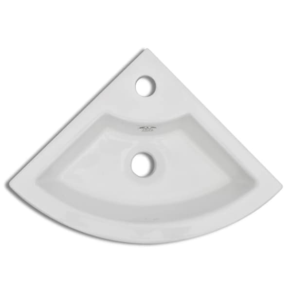 Handfat med bräddavlopp 45x32x12,5 cm vit
