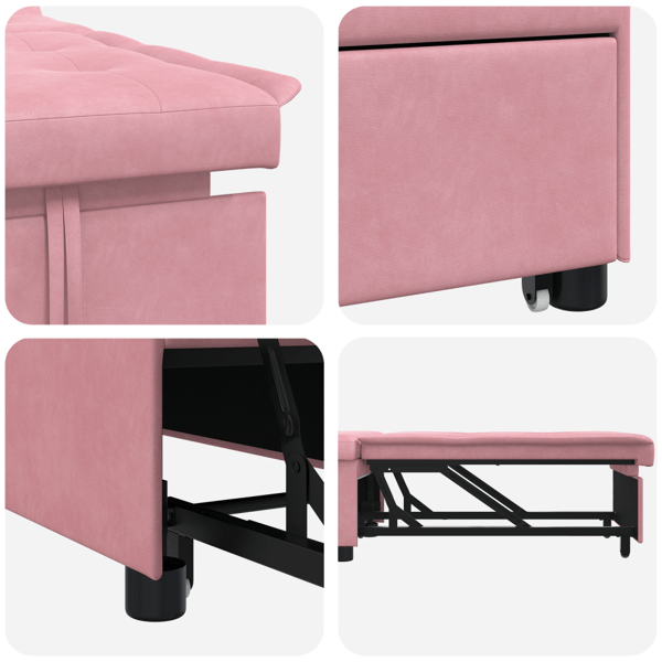 Soffsäng Rosa 194 x 67 x 82 cm Sammet