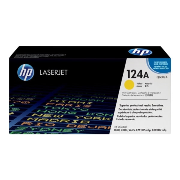 HP 124A - gul - original - LaserJet - tonerkassett (Q6002A)
