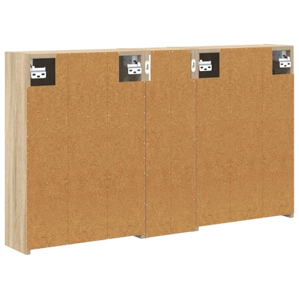 Badrumsskåpsset 3 st 106 x 16 x 62,5 cm Konstruerat trä