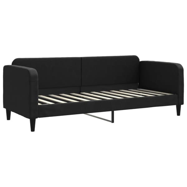 Dagbädd utdragbar svart 80x200 cm tyg