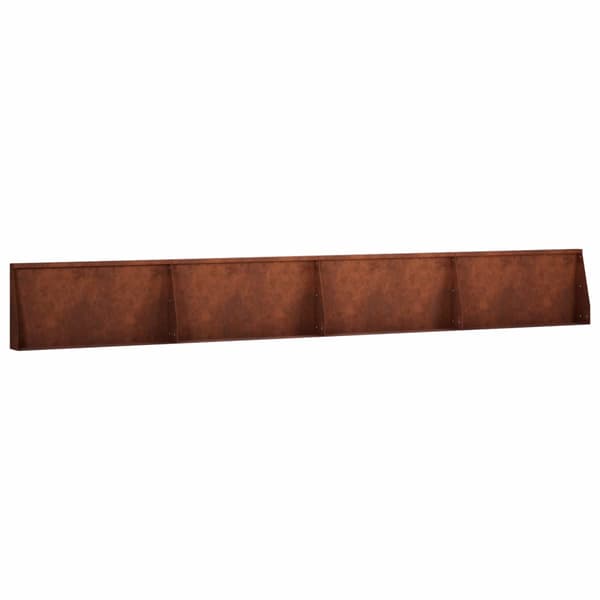 Stödvägg 4 st 80 x 12 x 50 cm Väderbeständig stål Rostig