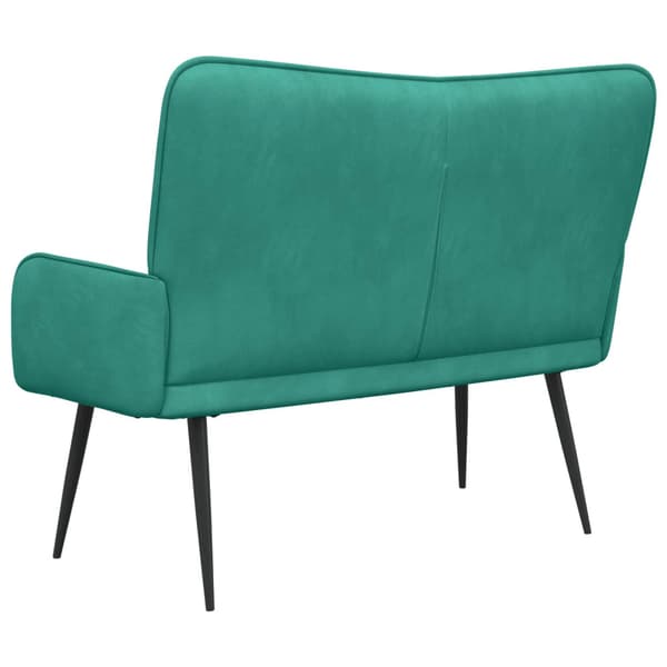 Tvåsitssoffa Turkos 115 x 61 x 87 cm Sammet